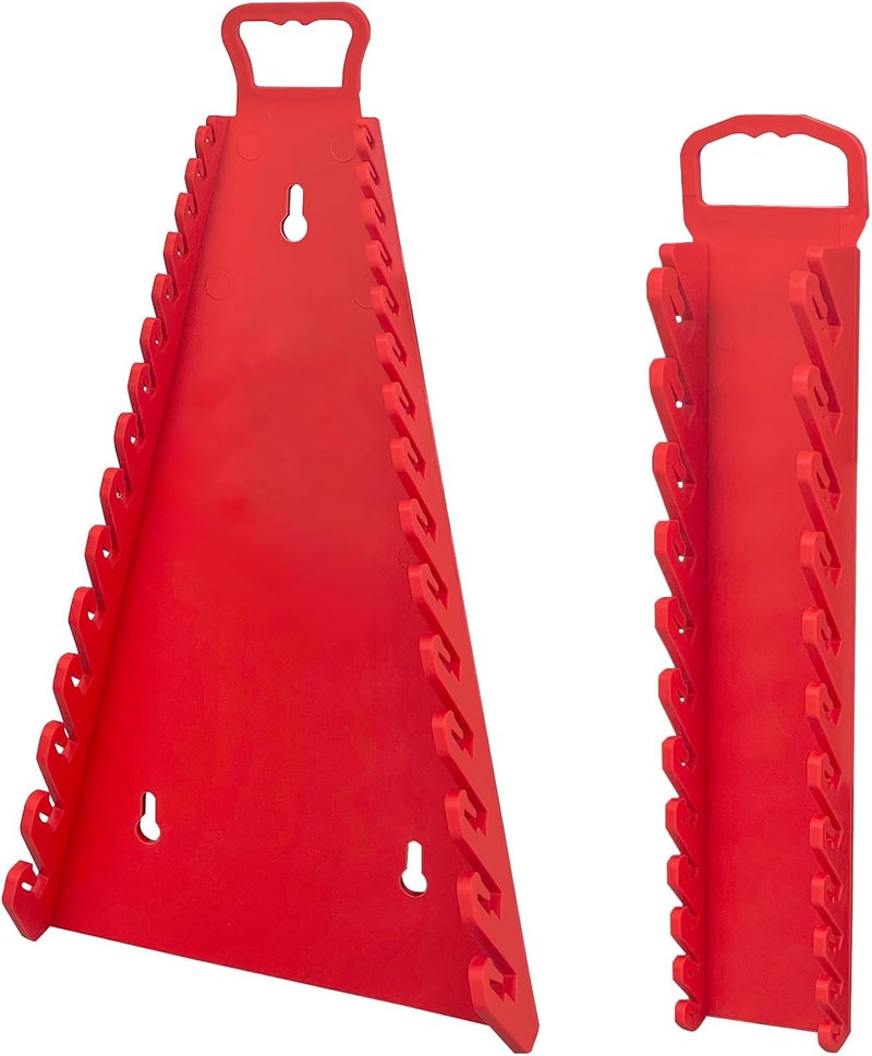 CT+ 2 Pack Magnetic Wrench Organizer,Magnetic Wrench Holder, SAE and Metric,Premium Quality Wrench rack,1/4" - 1/16", 6mm-24mm, 15+12pack - Image 1